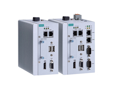 Moxa MC-1111-E2-T - x86 embedded computer with Intel Atom dual-core E3826 processor, 2 GB RAM, VGA, 2 USBs, 2 GigaLANs, 1 CFast by MOXA